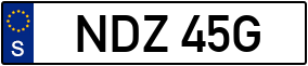 Trailer License Plate